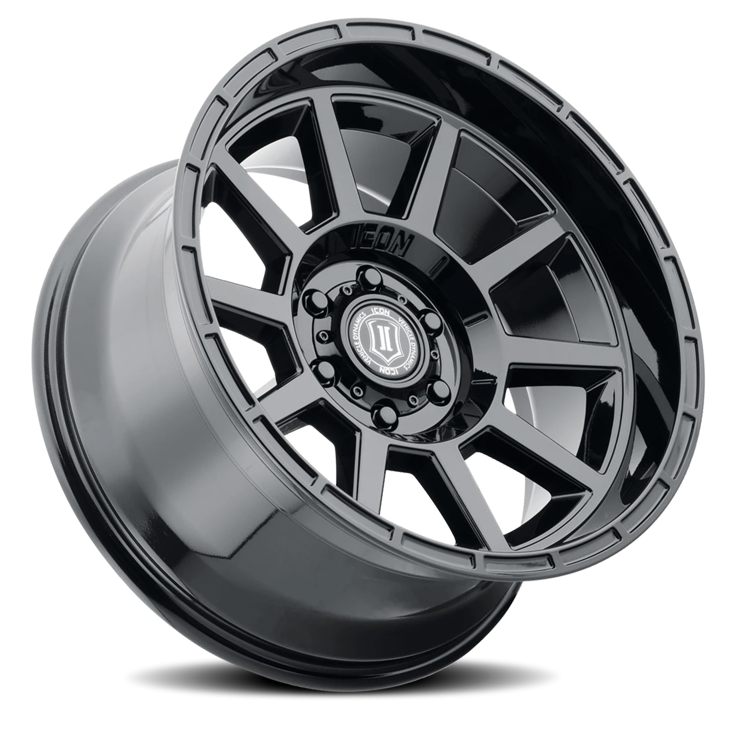 Icon Alloys Recoil Gloss Black 20x10 -24 6x135mm 87.1mm