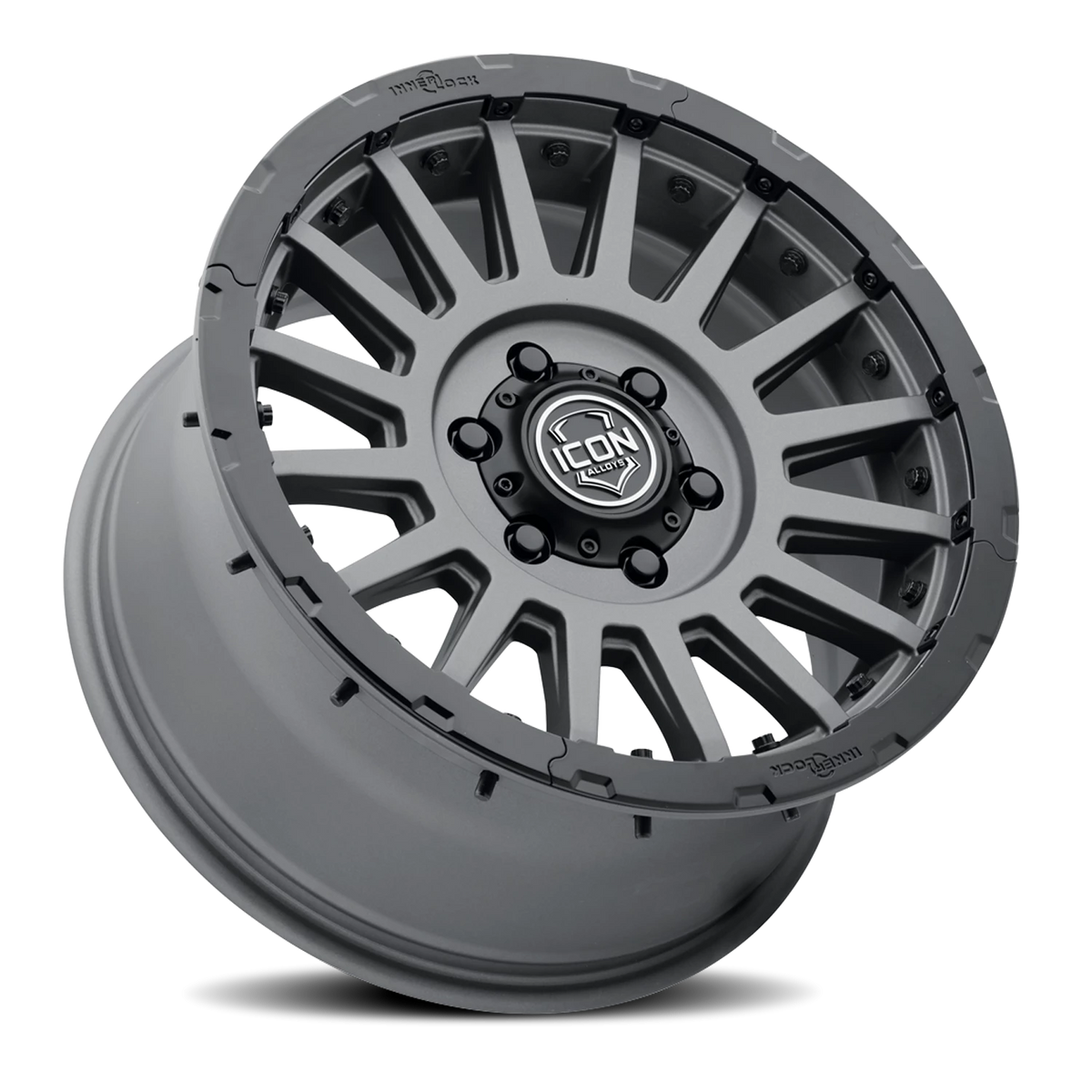 Icon Alloys Recon Pro Charcoal 17x8.5 +25 5x150mm 110.1mm