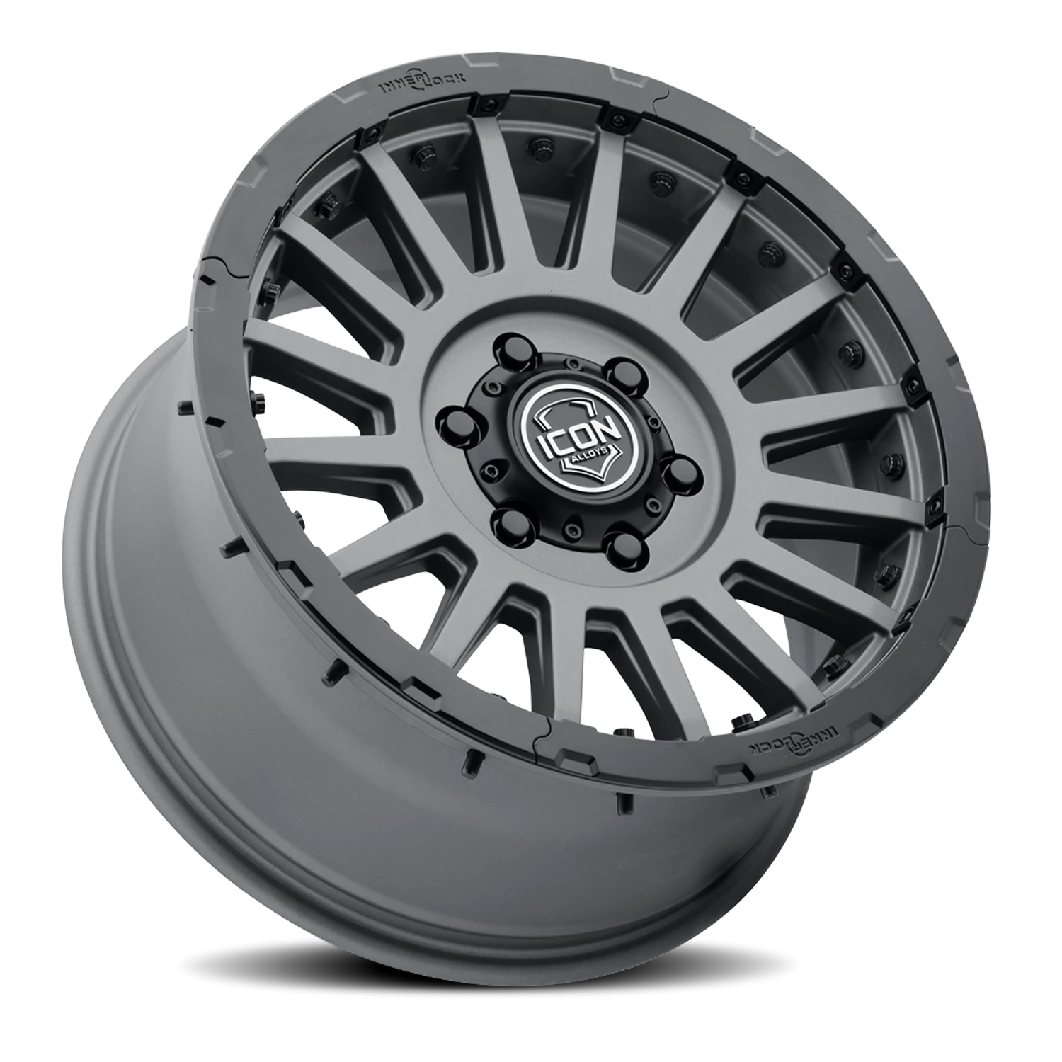 Icon Alloys Recon Pro Charcoal 17x8.5 +25 5x150mm 110.1mm
