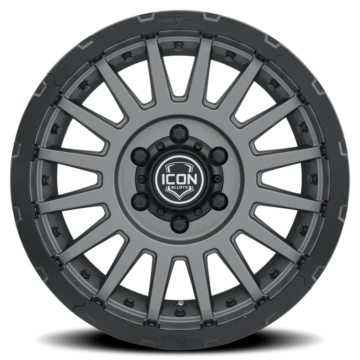 Icon Alloys Recon Pro Charcoal 17x8.5 +25 5x150mm 110.1mm