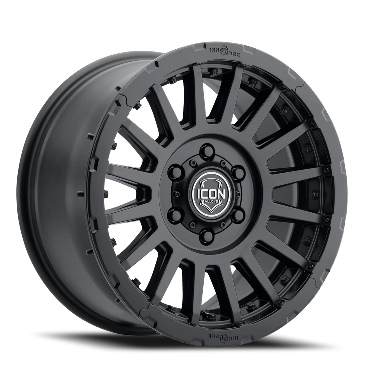 Icon Alloys Recon Pro Satin Black 17x8.5 0 5x114.3mm 71.5mm