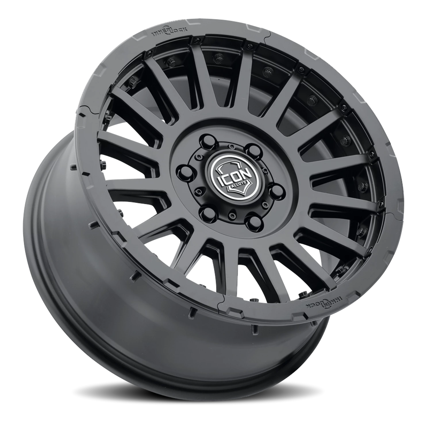 Icon Alloys Recon Pro Satin Black 17x8.5 +25 5x150mm 110.1mm