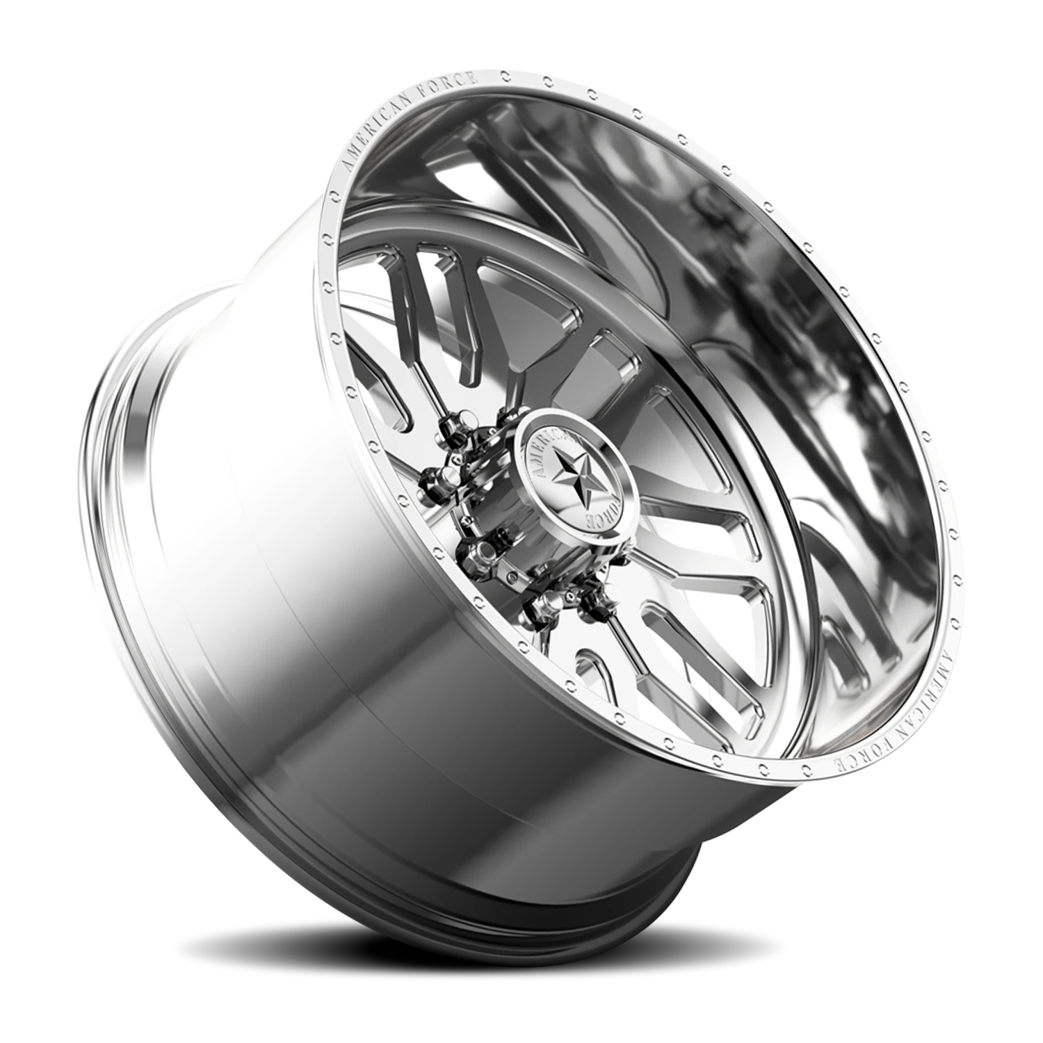 American Force H35 Redd SS Polished 24x14 -73 5x127mm 71.5mm - Wheelwiz