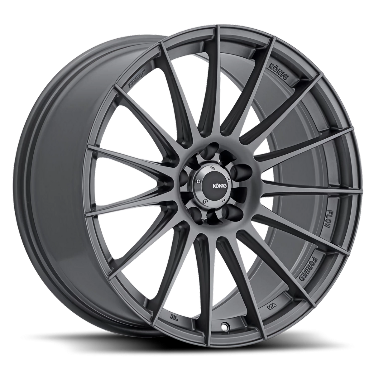 Konig Rennform Matte Grey 19x8.5 +32 5x112mm 66.56mm - Wheelwiz