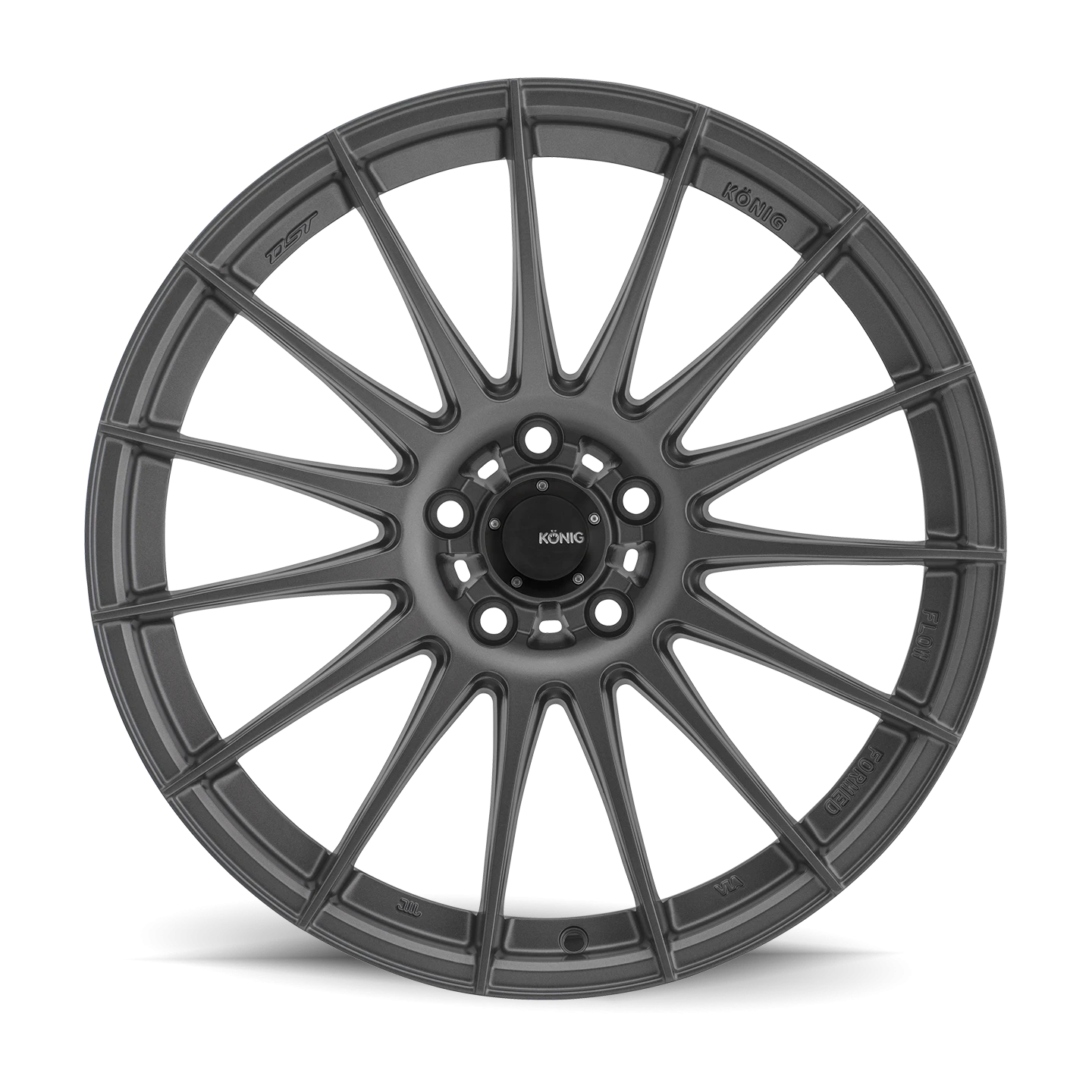 Konig Rennform Matte Grey 19x8.5 +45 5x112mm 66.56mm - Wheelwiz