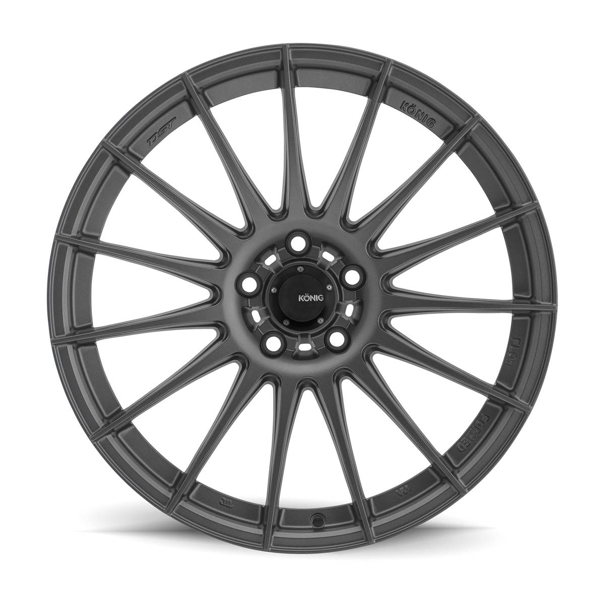 Konig Rennform Matte Grey 19x8.5 +32 5x112mm 66.56mm - Wheelwiz