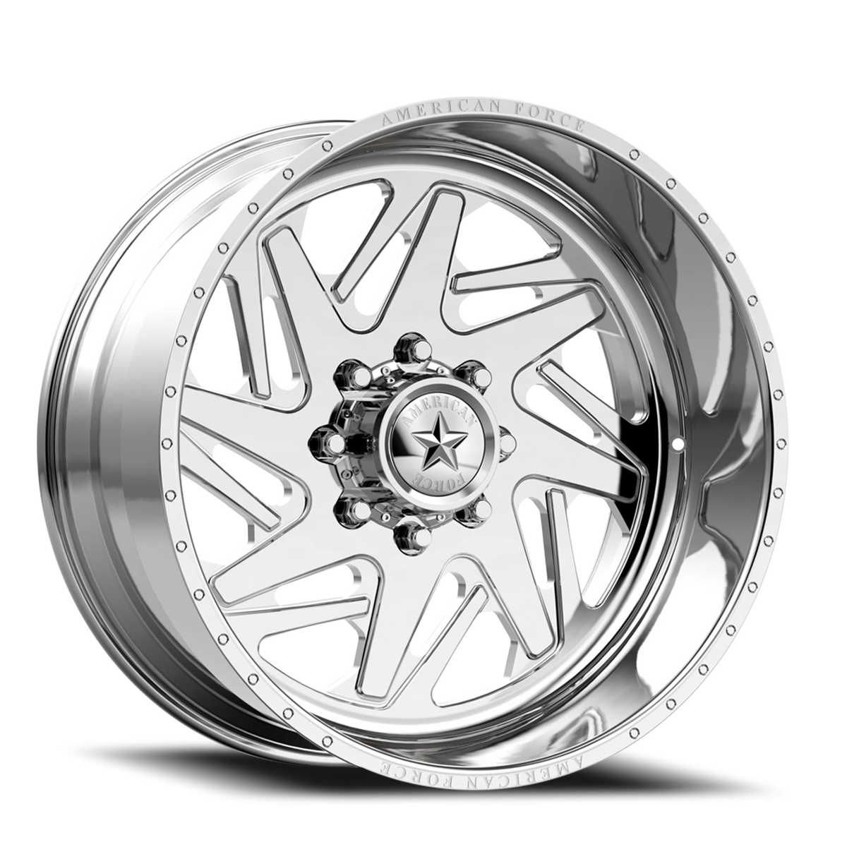 American Force N04 Revolt SS Polished 24x14 -73 6x139.7mm 106mm - Wheelwiz