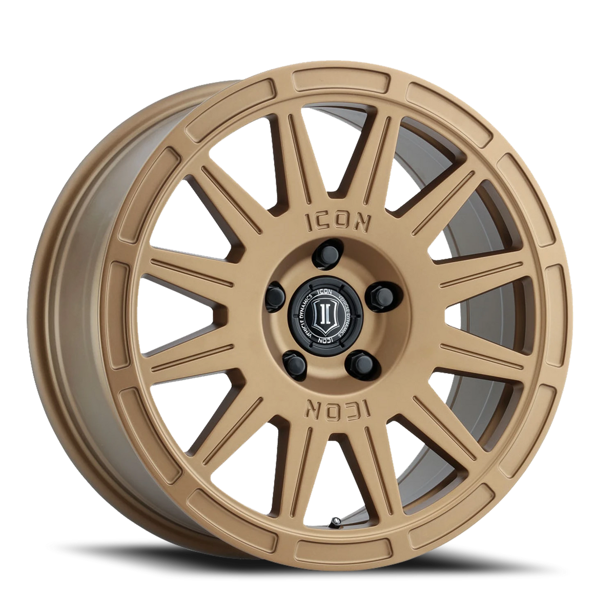 Icon Alloys Ricochet Satin Gold 17x8 +38 5x100mm 56.1mm