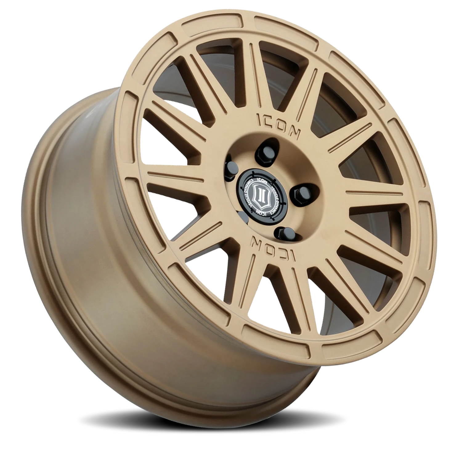 Icon Alloys Ricochet Satin Gold 17x8 +38 5x100mm 56.1mm