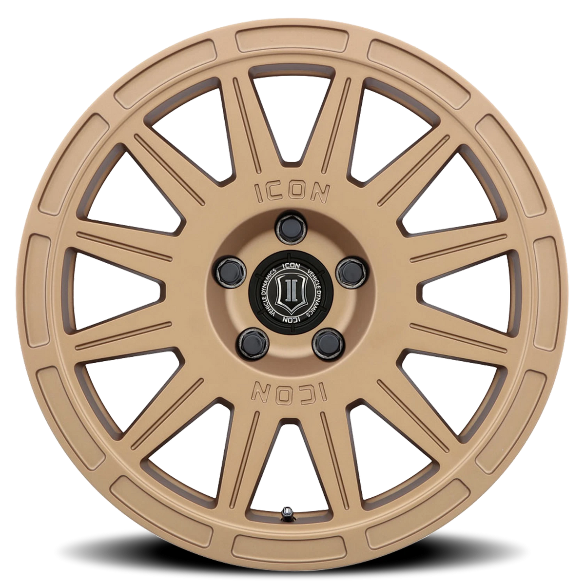 Icon Alloys Ricochet Satin Gold 17x8 +38 5x100mm 56.1mm
