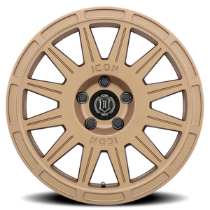 Icon Alloys Ricochet Satin Gold 17x8 +38 5x100mm 56.1mm