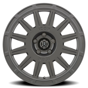 Icon Alloys Ricochet Satin Black 17x8 +38 5x114.3mm 72.6mm