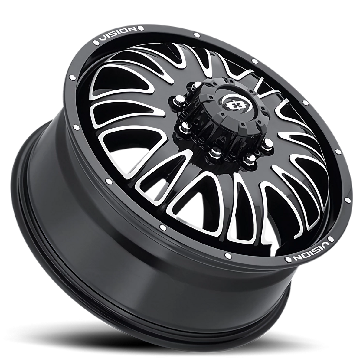 Vision Wheel 401 Gloss Black Machined Face 20x8.25 +106 8x170mm 125.2mm - Wheelwiz