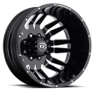 Vision Wheel 401 Gloss Black Machined Face 20x8.25 -211 8x200mm 142.2mm - Wheelwiz