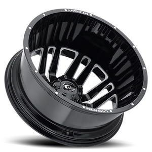 Vision Wheel 401 Gloss Black Machined Face 20x8.25 -145 8x165.1mm 116.8mm - Wheelwiz