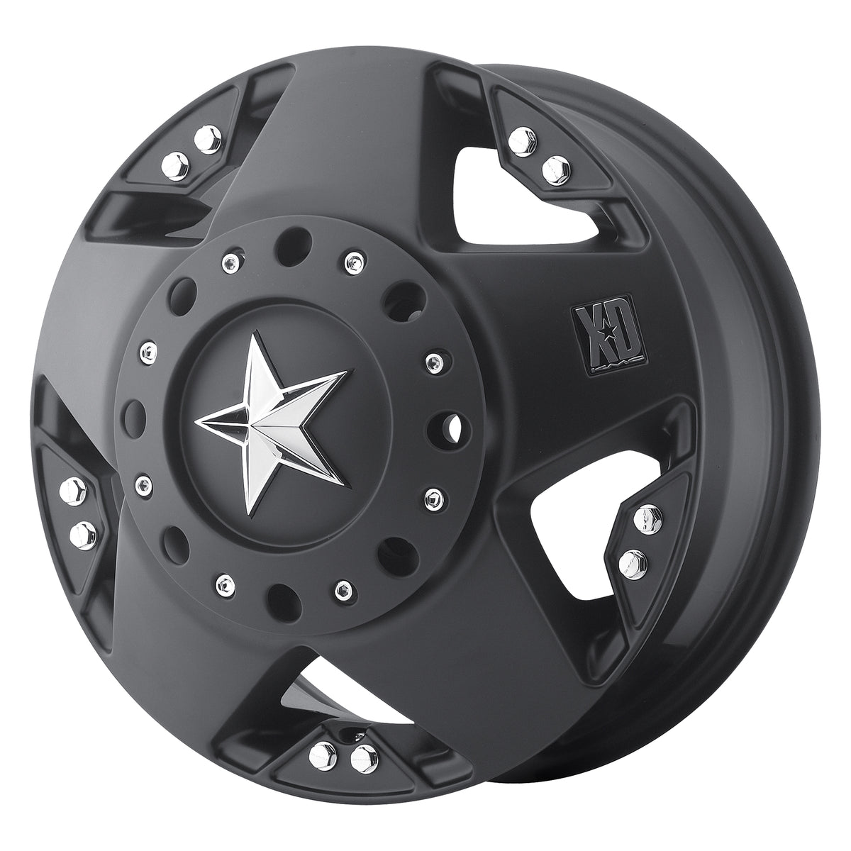 XD Series XD775 ROCKSTAR Matte Black - Front 17x6 +111 8x200mm 142mm - Wheelwiz