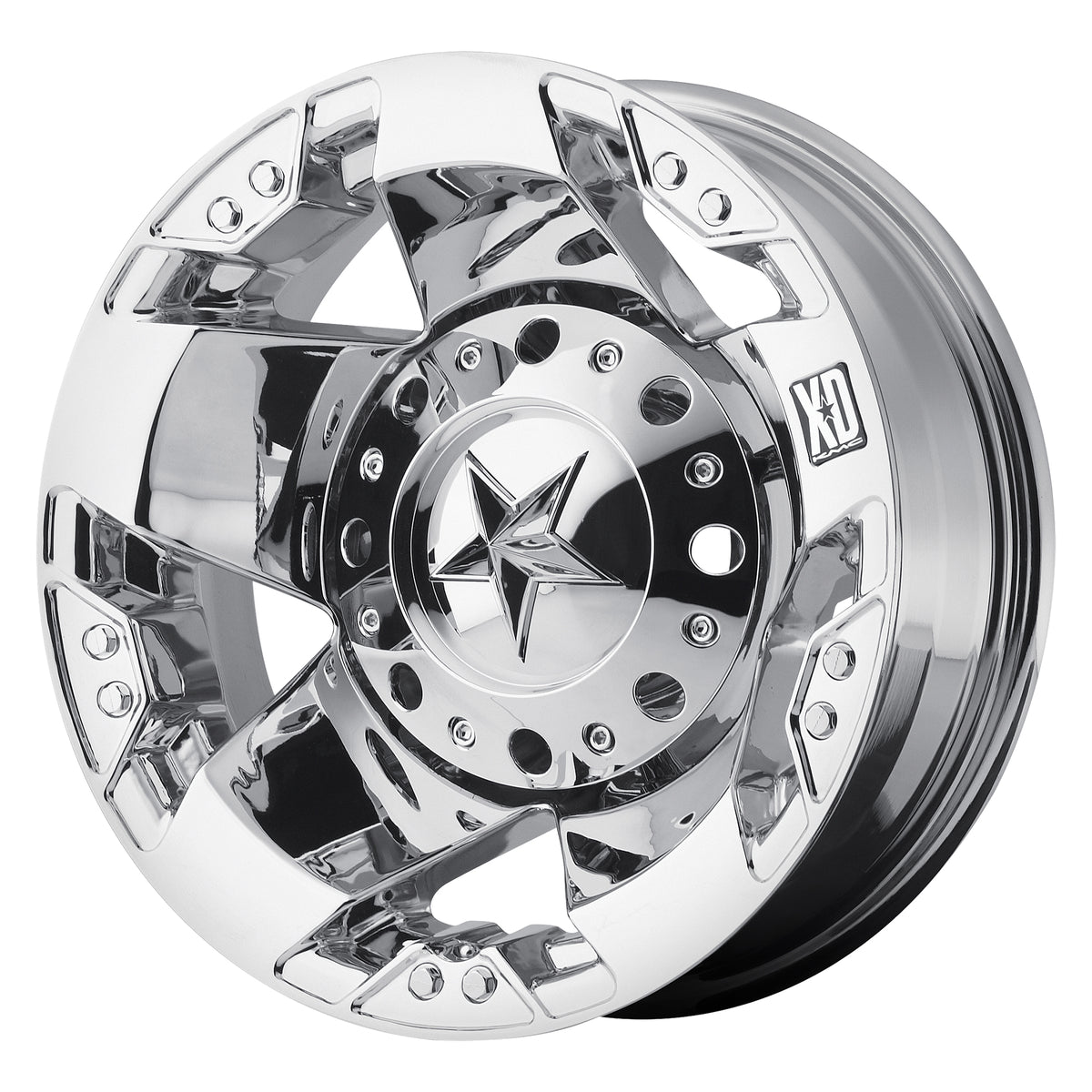 XD Series XD775 ROCKSTAR Chrome 20x8.5 +10 5x127|5x139.7mm 78.1mm - Wheelwiz