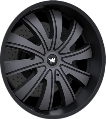 Mazzi ROLLA Matte black machined with dark 22x9.5 +18 5x115|5x139.7mm 87mm