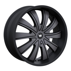 Mazzi ROLLA Matte black machined with dark 22x9.5 +18 5x115|5x139.7mm 87mm