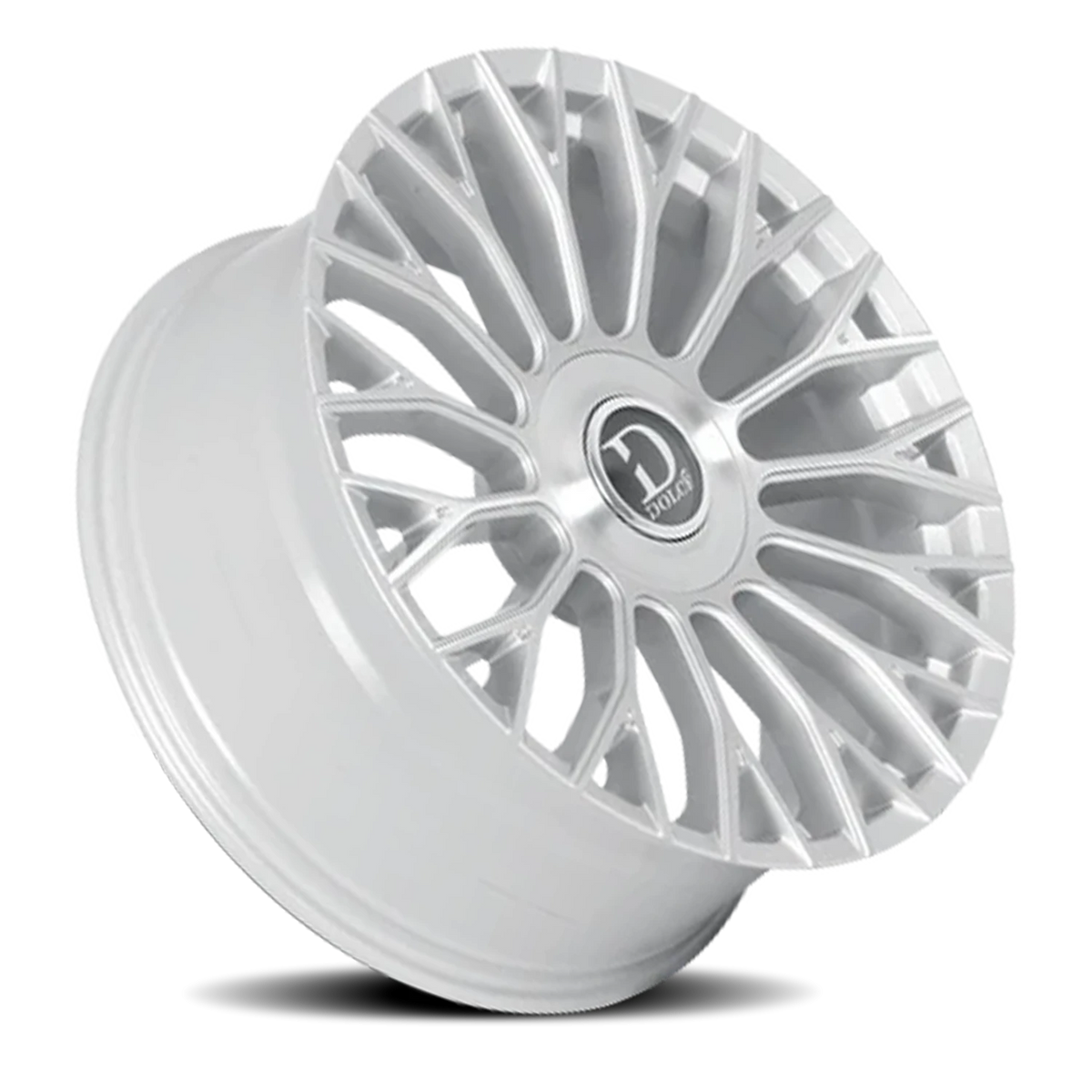 Dolce Luxury Roma Gloss Silver W/ Brushed Face 24x10 +25 6x135|6x139.7mm 106.2mm