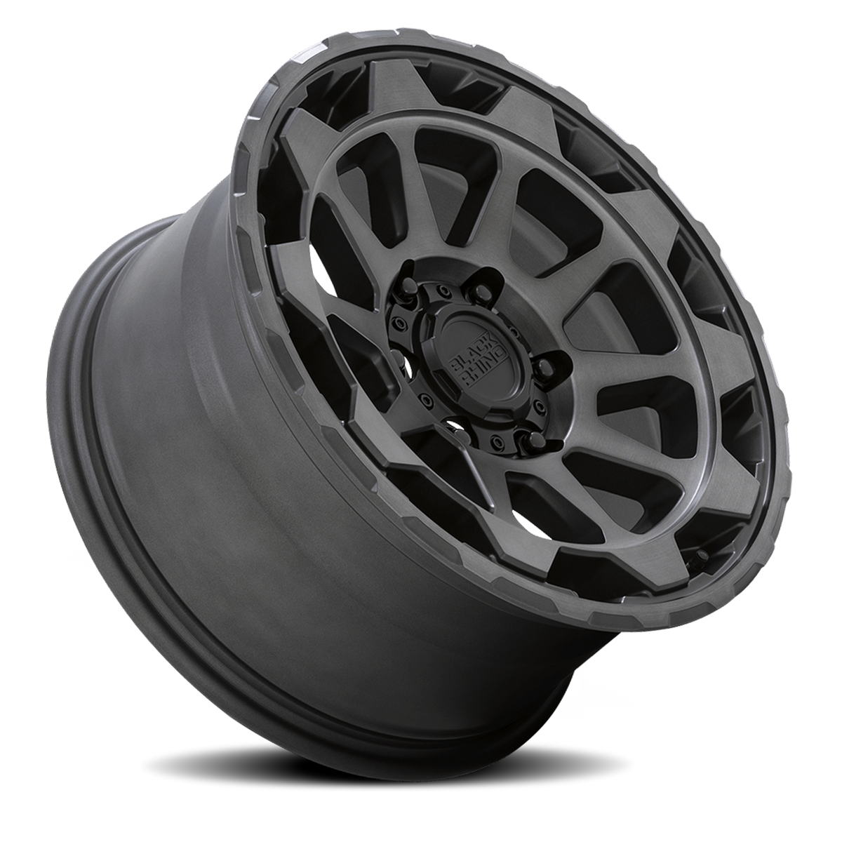 Black Rhino ROTOR Matte Gunmetal With Brushed Tinted Face 20x9 +12 6x120mm 67.1mm - Wheelwiz