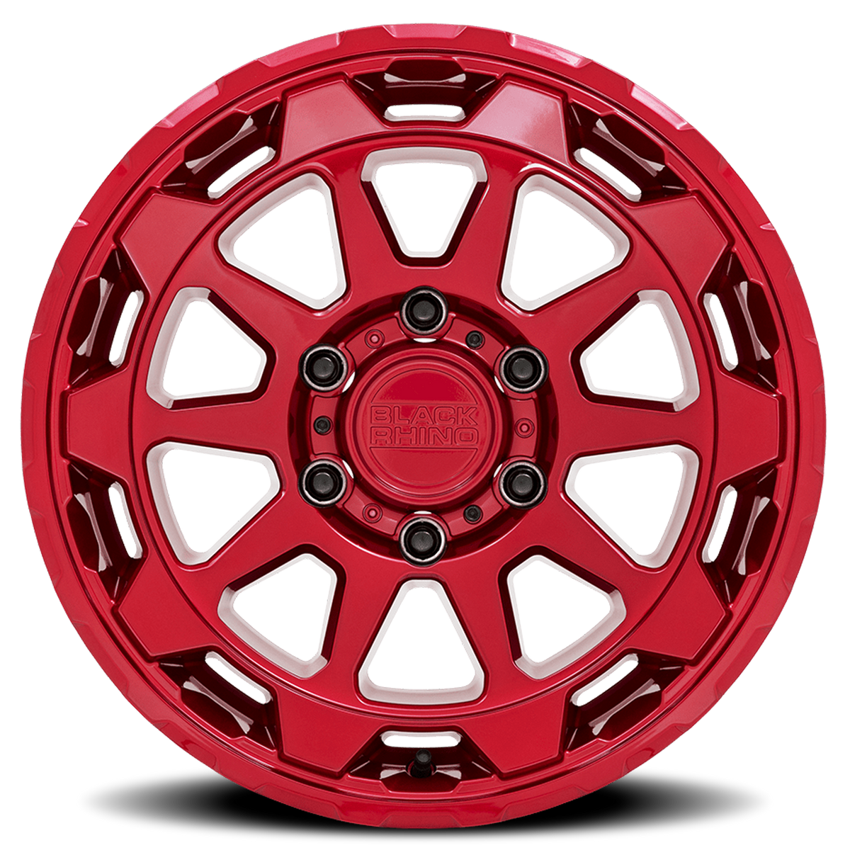 Black Rhino ROTOR Candy Red 20x9 -18 5x127mm 71.5mm - Wheelwiz