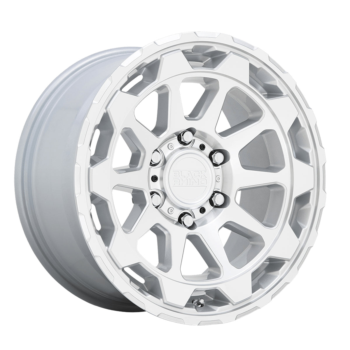 Black Rhino ROTOR Gloss Silver With Mirror Cut Face 20x9 +12 5x150mm 110.1mm - Wheelwiz