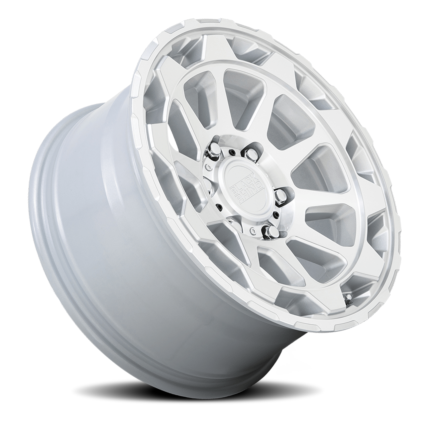 Black Rhino ROTOR Gloss Silver With Mirror Cut Face 20x9 -18 6x139.7mm 112.1mm - Wheelwiz