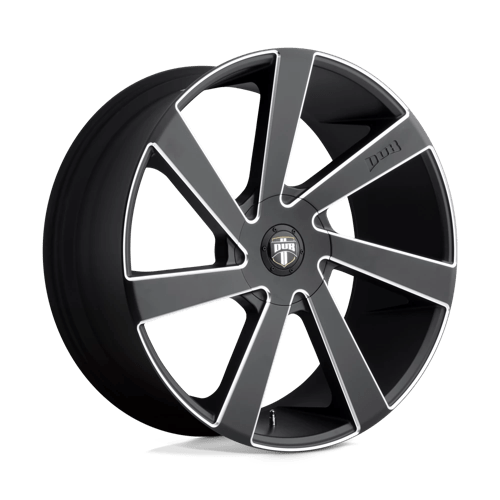 DUB S133 DIRECTA Matte Black Milled 24x10 +30 6x135|6x139.7mm 87.1mm - WheelWiz