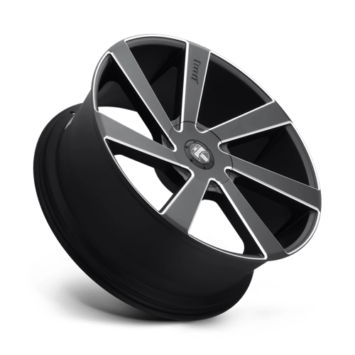 DUB  Matte Black Milled 22x9.5 +20 Custom 72.6mm - Wheelwiz