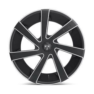 DUB  Matte Black Milled 24x10 +32 Custom 72.6mm - Wheelwiz