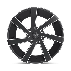 DUB S133 DIRECTA Matte Black Milled 22x9.5 +32 Custom 78.1mm - Wheelwiz