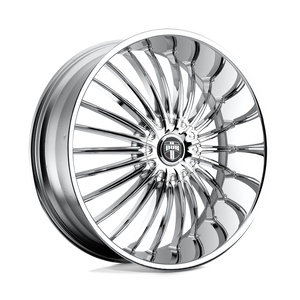 DUB S140 SUAVE Chrome Plated 28x10 +30 6x135|6x139.7mm 87.1mm - WheelWiz