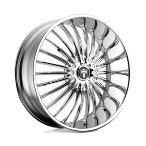 DUB S140 SUAVE Chrome Plated 28x10 +30 6x135|6x139.7mm 87.1mm - WheelWiz