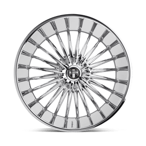 DUB R140 RSE Chrome 24x9.5 +10 Custom 72.6mm - Wheelwiz
