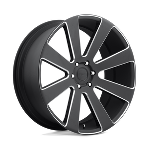 DUB S187 8-BALL Matte Black Milled 22x9.5 +30 6x139.7mm 78.1mm - WheelWiz