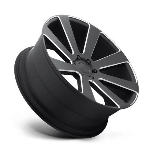 DUB S187 8-BALL Matte Black Milled 24x10 +20 6x139.7mm 78.1mm - Wheelwiz