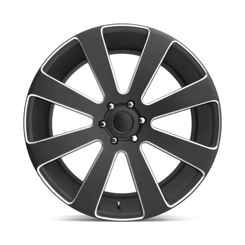 DUB S187 8-BALL Matte Black Milled 24x10 +20 6x139.7mm 78.1mm - Wheelwiz