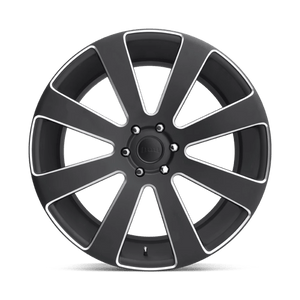 DUB S187 8-BALL Matte Black Milled 24x10 +30 6x135mm 87.1mm - Wheelwiz