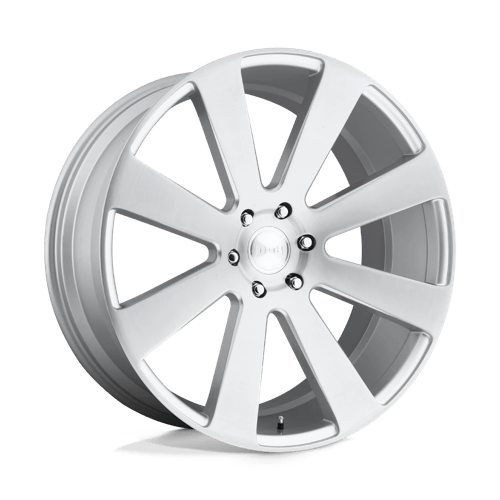DUB S213 8-BALL Gloss Silver Brushed 24x10 +30 6x139.7mm 78.1mm - Wheelwiz