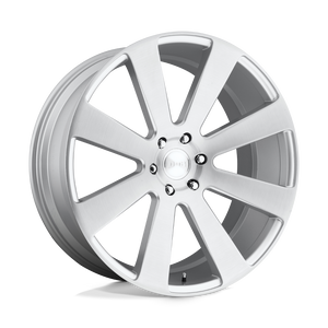 DUB S213 8-BALL Gloss Silver Brushed 26x10 +30 6x139.7mm 78.1mm - WheelWiz