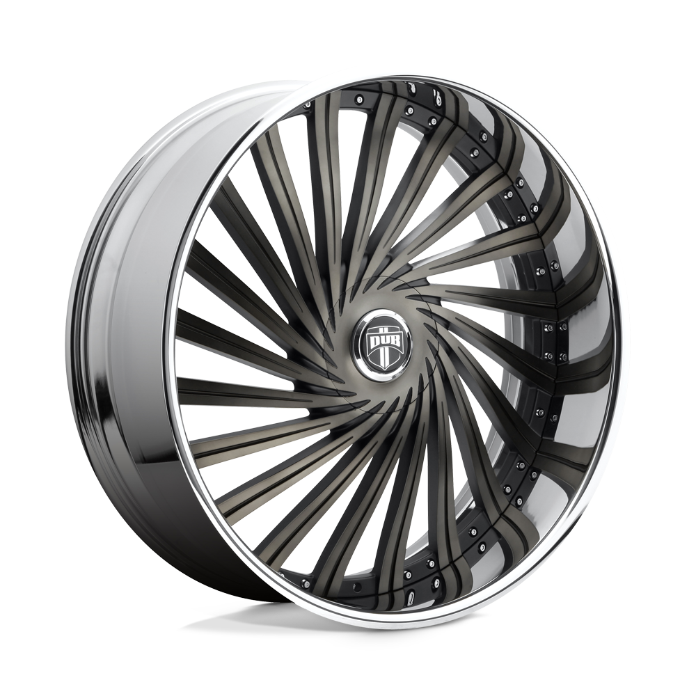 DUB S241 DAZED Matte Black Double Dark Tint 28x9 +05 5x120.65|5x127mm 78.1mm - 2 PIECE - WheelWiz