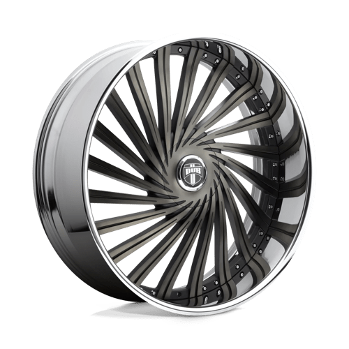 DUB S241 DAZED Matte Black Double Dark Tint 24x10 +05 5x120.65|5x127mm 78.1mm - 2 PIECE - WheelWiz