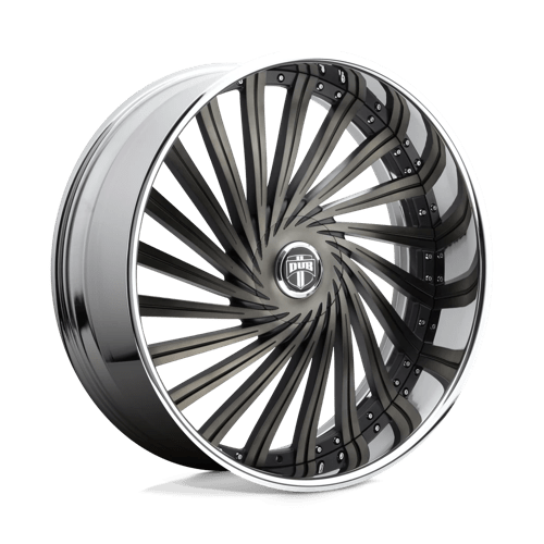 DUB S241 DAZED Matte Black Double Dark Tint 26x10 +05 5x120.65|5x127mm 78.1mm - 2 PIECE - WheelWiz