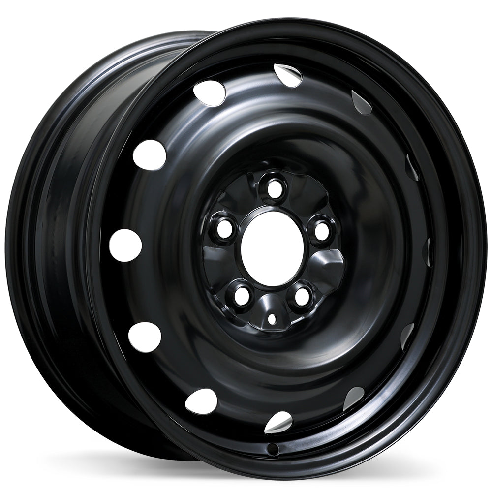 Steel Traditional / Traditionnel Black 16x6.5 +40 5x114.3mm 72.0mm - Wheelwiz