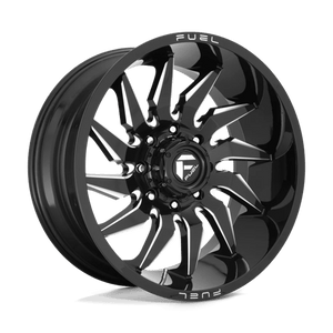 Fuel Offroad D744 SABER Gloss Black Milled 20x10 -18 5x150mm 110.1mm - Wheelwiz