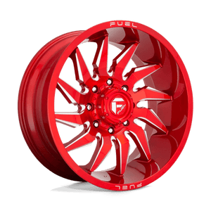 Fuel Offroad D745 SABER Candy Red Milled 24x12 -44 8x180mm 124.2mm - WheelWiz