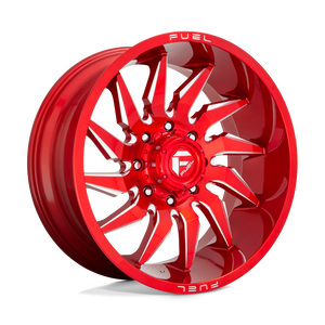 Fuel Offroad D745 SABER Candy Red Milled 24x12 -44 8x180mm 124.2mm - WheelWiz