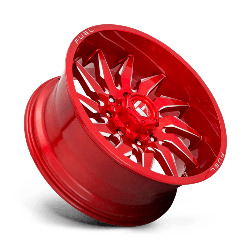 Fuel Offroad D745 SABER Candy Red Milled 20x9 +1 6x139.7mm 106.1mm - Wheelwiz