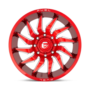 Fuel Offroad D745 SABER Candy Red Milled 24x12 -44 8x180mm 124.2mm - WheelWiz